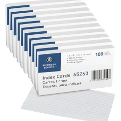 Business Source Ruled Index Cards