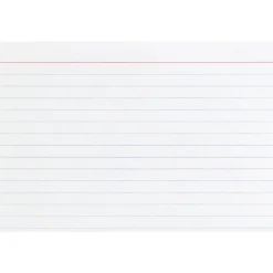 Business Source Ruled Index Cards - 6" Width x 4" Length - 100 / Pack