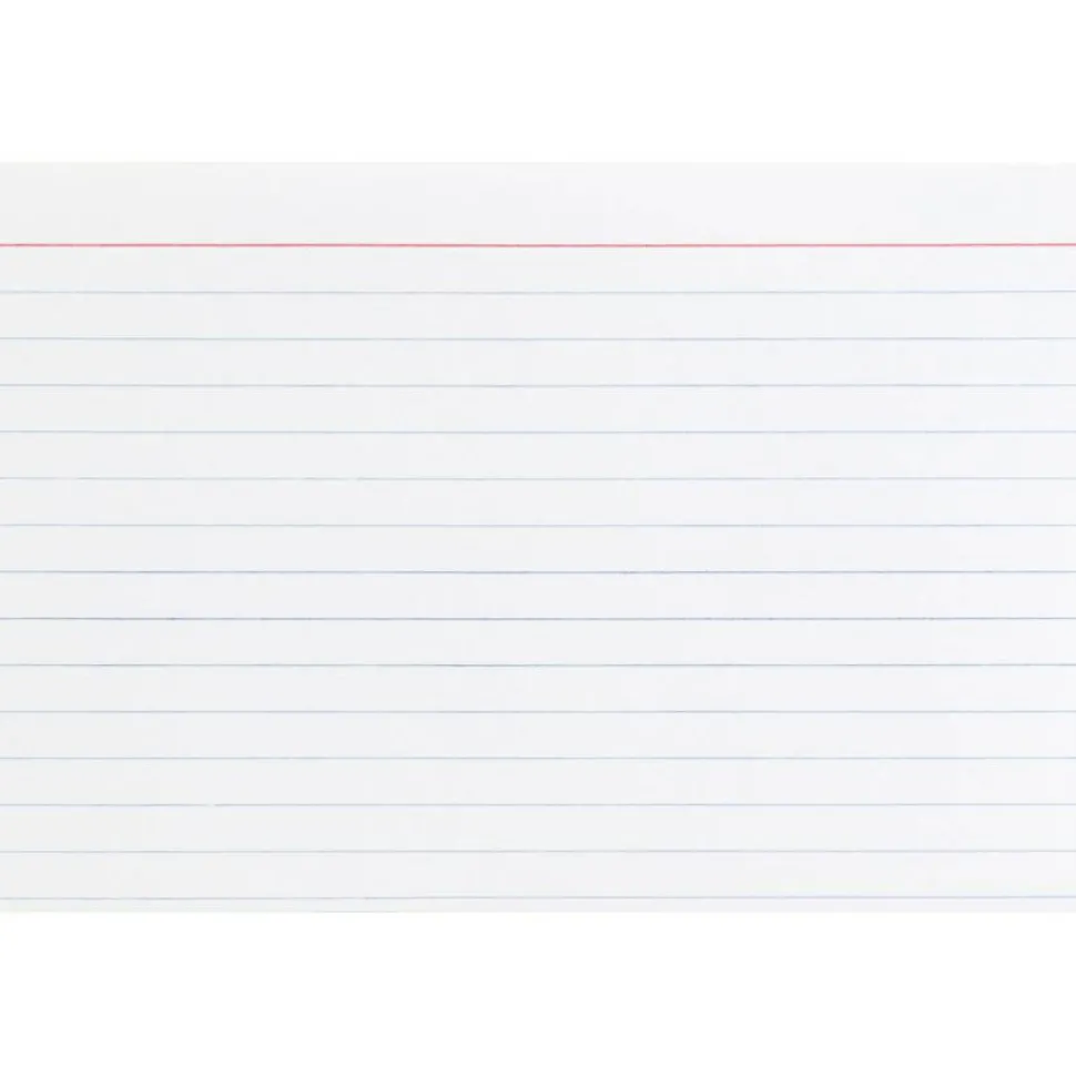 Business Source Ruled Index Cards - 6" Width x 4" Length - 100 / Pack