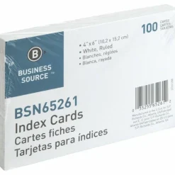Business Source Ruled Index Cards