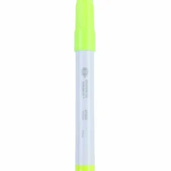Business Source Value Highlighters, Chisel Point, White Barrel, Yellow Ink, Pack Of 12