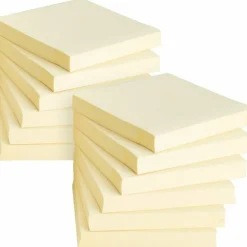 Business Source Yellow Repostionable Adhesive Notes - 3