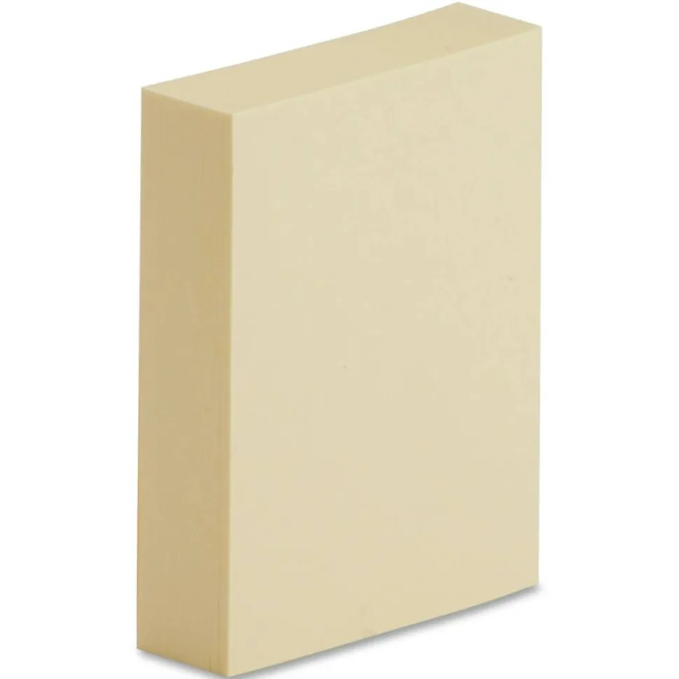 Business Source Yellow Repositionable Adhesive Notes - 100 Sheets, 12 Pads, 1 7/8" x 1 3/8" - Rectangle - 36610