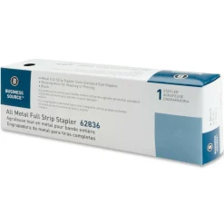 Business Source All-metal Full-strip Desktop Stapler - Staples Upto 20 Sheet of 20lb Paper - Holds Upto 210 Staple - 62836