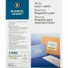 Business Source Bright White Premium-quality Address Labels - 3 1/3"x 4" - Permanent Adhesive - Rectangle - 21052