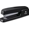 Business Source Die-cast Stapler - Staples Upto 20 Sheet - Holds Upto 210 Staple - Full Strip - Top Loading - Black - Die-cast - 1 Each