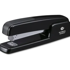 Business Source Die-cast Stapler - Staples Upto 20 Sheet - Holds Upto 210 Staple - Full Strip - Top Loading - Black - Die-cast - 1 Each
