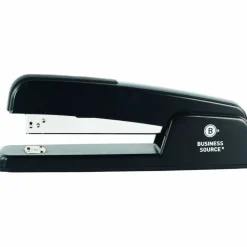 Business Source Die-cast Stapler - Staples Upto 20 Sheet - Holds Upto 210 Staple - Full Strip - Top Loading - Black - Die-cast - 1 Each
