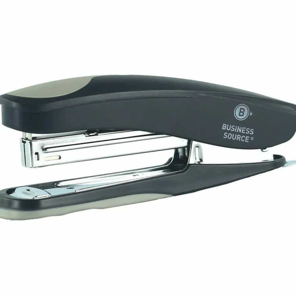 Business Source Dual Shot Full-strip Stapler - Staples Upto 20 Sheet of 20lb Paper - Holds Upto 210 Staple - 62830