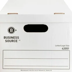 Business Source Economy Storage Box with Lid - External Dimensions: 12