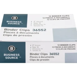 Business Source Fold-back Binder Clips - Large - 2