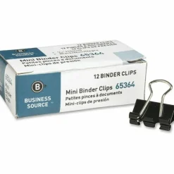 Business Source Fold-back Binder Clips - Mini - 0.6