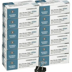 Business Source Fold-back Binder Clips - Mini - 0.6