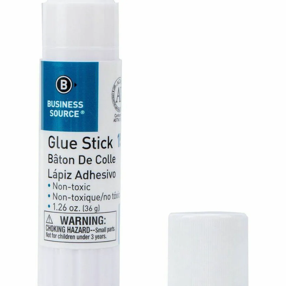 Business Source Glue Stick - 1.26 oz - 12 / Pack