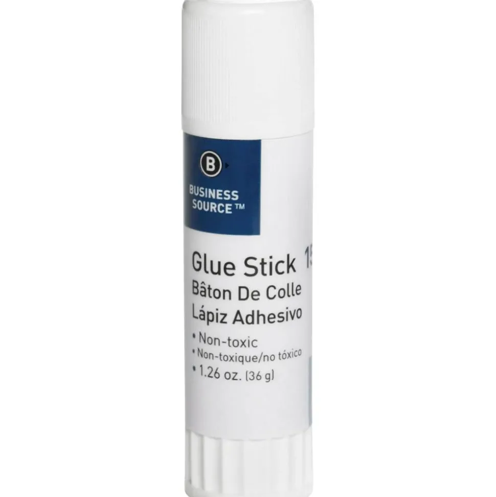 Business Source Glue Stick - 1.26 oz - 12 / Pack