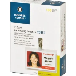 Business Source Government ID Laminating Pouches - 2.94