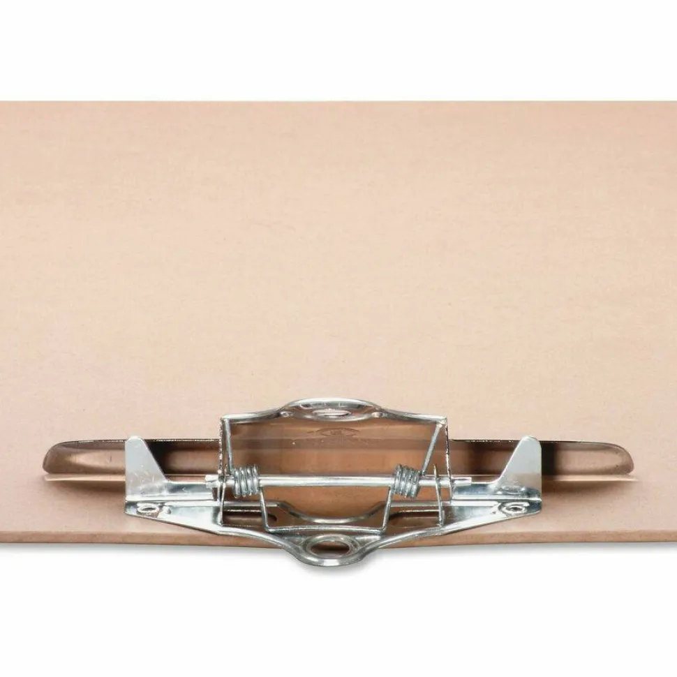 Business Source Hardboard Clipboard - Standard - 9" x 12 1/2" - Hardboard - Brown - 6 / Bundle