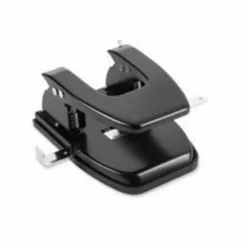 Business Source Heavy-duty Hole Punch - 2 Punch Head(s) - 30 Sheet of 20lb Paper - 1/4" Punch Size - Black