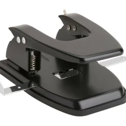 Business Source Heavy-duty Hole Punch - 2 Punch Head(s) - 30 Sheet of 20lb Paper - 1/4
