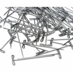 Business Source High Quality Steel T-pins - 0.56" Head - 2" Length x 0.6" Width - Silver - Steel - 1 Box