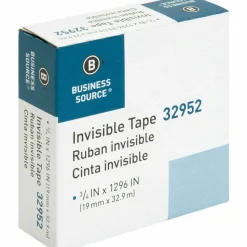 Business Source Invisible Tape Dispenser Refill Roll