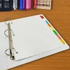 Business Source Laminated Write-On Tab Indexes - 8 Write-on Tab(s) - 8 Tab(s)/Set - 11" Tab x 8.50" Ta - 20075