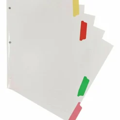 Business Source Laminated Write-On Tab Indexes - 5 Write-on Tab(s) - 5 Tab(s)/Set - 11" Tab x 8.50" Ta - 20074