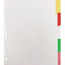 Business Source Laminated Write-On Tab Indexes - 5 Write-on Tab(s) - 5 Tab(s)/Set - 11