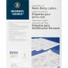 Business Source Laser/Inkjet Name Badge Labels - 2 1/3"x 3 3/8" - Rectangle - Laser, Inkjet - White - 8 / Sheet - Self-adhesive, Jam-free - 400 / Pack