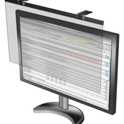 Business Source LCD Monitor Privacy Filter Black - For 22" , 21.5" Widescreen LCD Monitor - 16:10 - Acrylic - Anti-glare - 1 Each