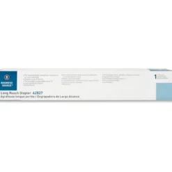 Business Source Long Reach Stapler - Staples Upto 20 Sheet of 20lb Paper - Holds Upto 210 Staple - Full Strip - 62827