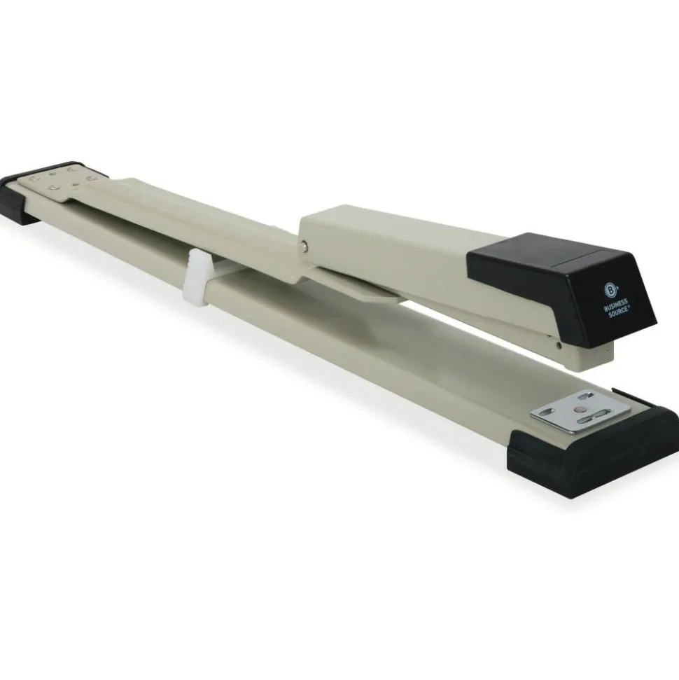 Business Source Long Reach Stapler - Staples Upto 20 Sheet of 20lb Paper - Holds Upto 210 Staple - Full Strip - 62827