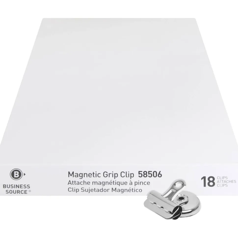 Business Source Magnetic Grip Clips Pack