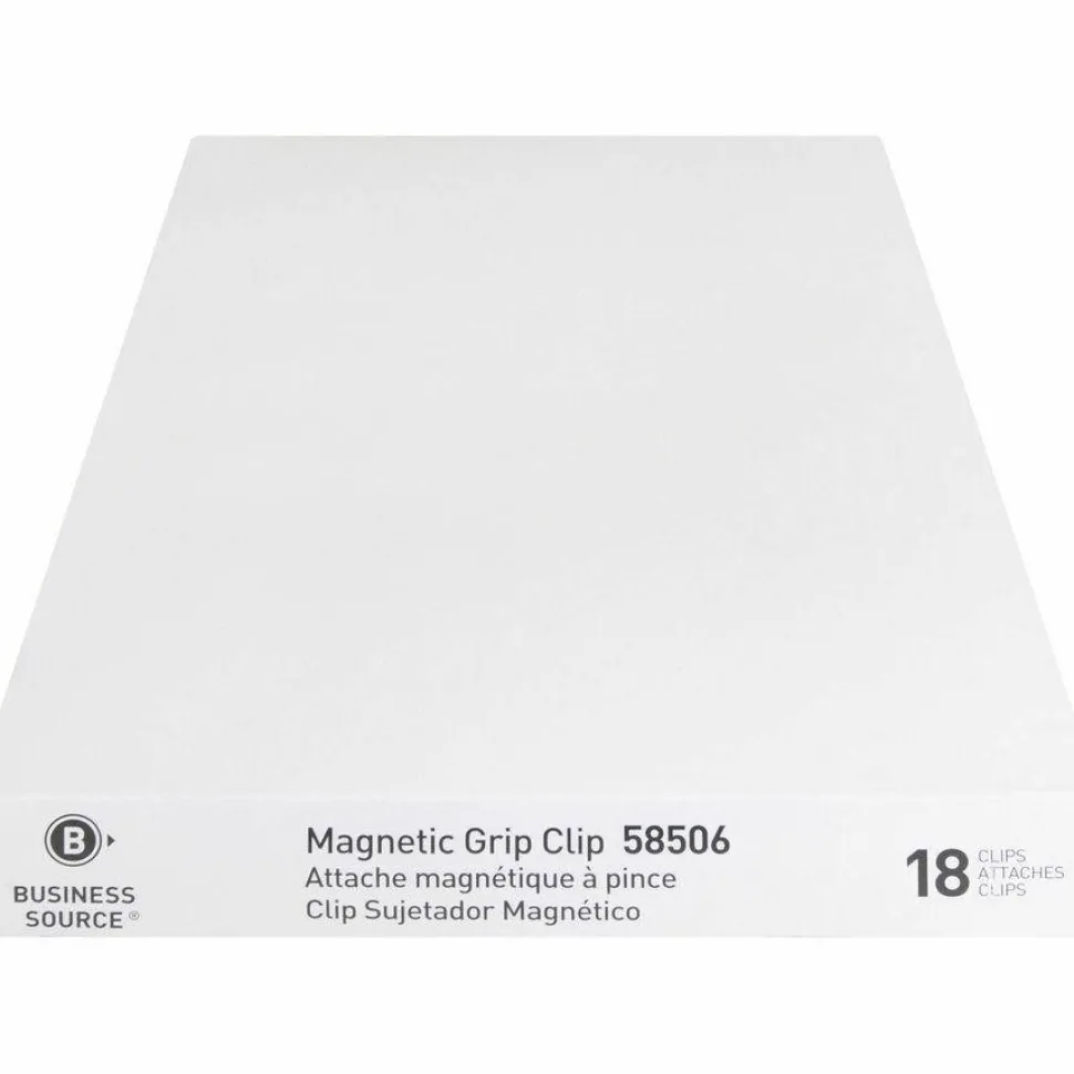 Business Source Magnetic Grip Clips Pack