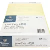 Business Source Micro-Perforated Legal Ruled Pads - 50 Sheets - 0.34" Ruled - 16 lb Basis Weight - 8 1/2"x11 3/4" Sheet Size - 63105