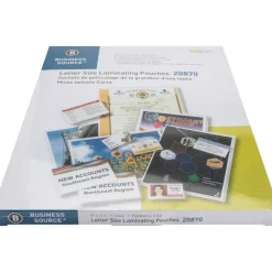 Business Source 3-mil Laminating Pouches, 9