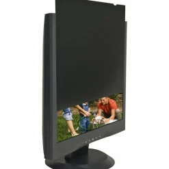 Business Source 19" Monitor Blackout Privacy Filter Black - For 19"LCD Monitor - 5:4 - Damage Resistant - Anti-glare - 1 Pack