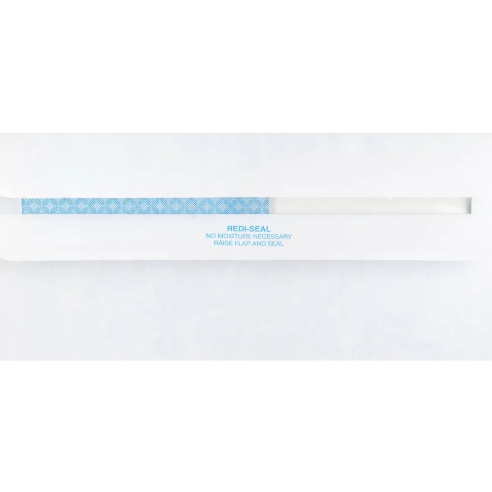 Business Source No. 9 Double Window Invoice Envelopes - Double Window - #9 - 8 7/8" Width x 3 7/8" Length - 24 lb - Self-sealing - White - 500 / Box