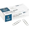 Business Source Paper Clips - Jumbo - 1000 / Pack - Silver - Steel