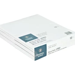 Business Source Plain Memo Pads - 100 Sheets - Plain - Glue - 16 lb Basis Weight - 5