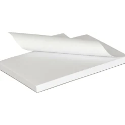 Business Source Plain Memo Pads - 100 Sheets - Plain - Glued - Unruled Front Ruling - 15 lb Basis Weight - 65900