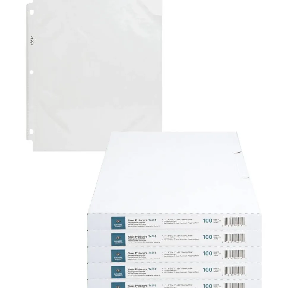 Business Source Poly Sheet Protectors