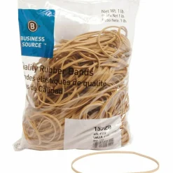 Business Source Quality Rubber Bands - Size: #117B - 7" Length x 0.1" Width - Sustainable - Rubber - Crepe - 200 / Pack