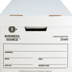 Business Source Quick Setup Medium-Duty Storage Box - External Dimensions: 12