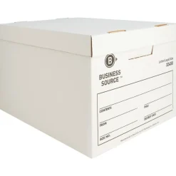 Business Source Quick Setup Medium-Duty Storage Box - External Dimensions: 12