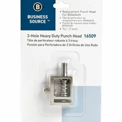 Business Source 9/32" Replacement Punch Head - 0.28" - Silver - 1 Each