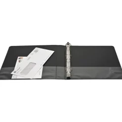 Business Source Round Ring View Binder, 1