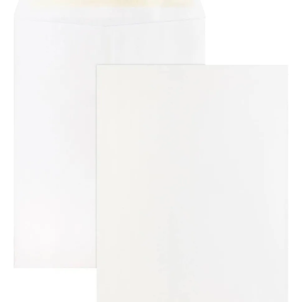 Business Source Self Sealing Catalog Envelopes - Catalog - 10" Width x 13" Length - 28 lb - Peel & Seal - White - Wove - 100 / Box