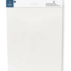 Business Source Self-stick Easel Pads - 30 Sheets - Plain - 25" x 30" Sheet Size - White Paper - Cardboard Cover - Self-stick - 2 / Carton