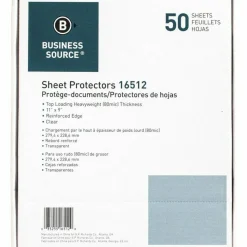 Business Source Sheet Protectors - 3.3 mil Thickness - 16512 - 50/Pack